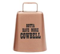 Bevin Bells "Gotta Have More Cowbell" (Medium) | Kentucky Cow Bell w/Copper Color | Made from Steel | Loud Noise Makers w/Handle | Made in CT, USA