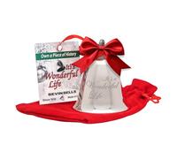 Bevin Bells It’s a Wonderful Life silver plate Christmas Tree Ornament