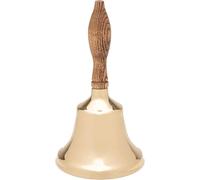 Bevin Bells - Solid Hand Bell With Wood Handle, Brass Bells Noise Maker 6K
