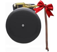 Bevin Bells Steel Trip Gong | Traditional Prize Fighter 10" Boxing Bell | Loud & Made of Steel & Brass | Boxing Training and Warning Device in One | Man Cave / Bar Accessory | Made in USA