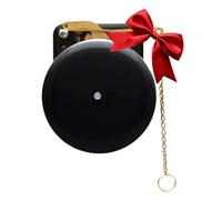 Bevin Bells Steel Trip Gong | Traditional Prize Fighter 6inch Boxing Bell | Loud & Made of Steel & Brass | Boxing Training and Warning Device in One | Man Cave/Bar Accessory | Made in USA 6STG