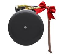 Bevin Bells Steel Trip Gong | Traditional Prize Fighter 8" Boxing Bell | Loud & Made of Steel & Brass | Boxing Training and Warning Device in One | Man Cave / Bar Accessory | Made in USA