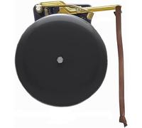 Bevin Bells Steel Trip Gong | Traditional Prize Fighter 8" Boxing Bell | Loud & Made of Steel & Brass | Boxing Training and Warning Device in One | Man Cave / Bar Accessory | Made in USA