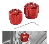 Bevinsee Aire Conditioning A/C Line Caps Compatible with E90 E92 E46 E60 E36 Z4 E85 X1 X3 X5,Aluminum Red