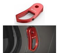 Bevinsee Bonnet Hood Latch Release Lever Handle Bracket Trim Aluminum Compatible with BMW E46 Z4 E85 E86 E89 X3 E83 M3 (Red)