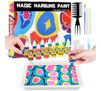 BEVISTY Glow Water Marbling Paint for Kids, Arts & Crafts Gifts for Girls & Boys Ages 9 10 11 Year Olds Girls Boys Crafts for Kid Age 6-12 Birthday Gift Ideas