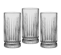 BEVKAF Highball Drinking Tumbler Glasses | Set of 3 | 450ML | Crystal Glasses | Highball Glasses | Drinking Glassware | Florence Collection | Dishwasher Safe