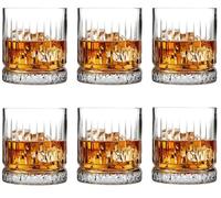 BEVKAF Highball Drinking Tumbler Glasses | Set of 6 | 210ML | Crystal Glasses | Highball Glasses | Drinking Glassware | Florence Collection | Dishwasher Safe