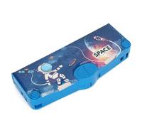 Bevkois Multifunction Pencil Case for Kids Boys Girls, Cute Cartoon Pop Up Pencil Box with Sharpener, Scissors, School Supplies (Astronaut Blue)