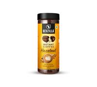 Bevzilla 200 Gram Hazelnut Flavoured Instant Coffee Powder Jar|Make 100 Cups|Arabica Beans|Best for Espresso, Latte & Cappucino|Hot & Cold Brew Ready