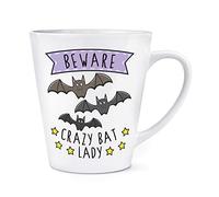 Beware Crazy Bat Lady 12oz Latte Mug Cup