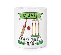 Beware Crazy Cricket Man Makeup Brush Pencil Pot
