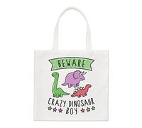 Beware Crazy Dinosaur Boy Regular Tote Bag