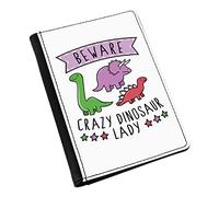 Beware Crazy Dinosaur Lady Passport Holder Cover