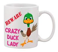Beware Crazy Duck Lady 11oz Ceramic Mug
