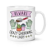 Beware Crazy Gardening Lady 10oz Mug Cup