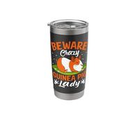 Beware Crazy Guinea Pig Lady Stainless Steel Insulated Tumbler
