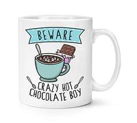 Beware Crazy Hot Chocolate Boy 10oz Mug Cup