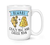 Beware Crazy Mac and Cheese Man 15oz Large Mug Cup