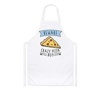 Beware Crazy Pizza Boy Chefs Apron