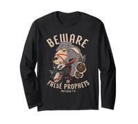 Beware False Prophets Christian Sheep Wolf Long Sleeve T-Shirt