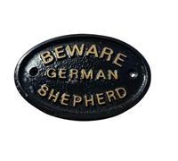 Beware German Shepherd House Door Wall Plaque Wall Sign Or Garden