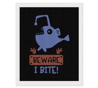 Beware I Bite Diamond Painting Kits for Adults Full Square Drill Diamond Art 16"x20"