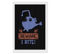 Beware I Bite Diamond Painting Kits for Adults Full Square Drill Diamond Art 8"x12"