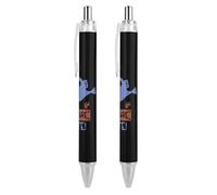 Beware I Bite Retractable Ballpoint Pen Black Ink Ball Point Pen Work Pens 2 PCS