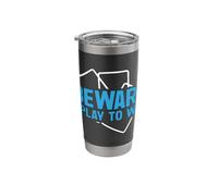 Beware i Play to Win Trading Card Stainless Steel Insulated Tumbler