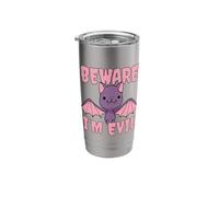 Beware I'm Evil Cute Bat Stainless Steel Insulated Tumbler