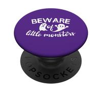 Beware Little Monsters Halloween Ghost PopSockets Adhesive PopGrip