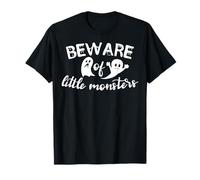 Beware Little Monsters Halloween Ghost T-Shirt