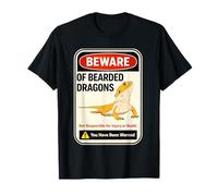 Beware of Bearded Dragons Reptile Pet Lizard Owner T-Shirt