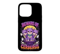 Beware of Cerberus Cute Halloween Puppy Design Case for iPhone 15 Pro Max