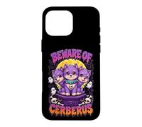 Beware of Cerberus Cute Halloween Puppy Design Case for iPhone 16 Pro Max