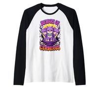 Beware of Cerberus Cute Halloween Puppy Design Raglan Baseball Tee