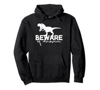 Beware of Dinosaur Funny Pullover Hoodie