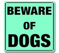 Beware of Dog Retro Metal Sign Home Kitchen Bar Cafe Yard Club Cave Wall Garden Decor Vintage Tin Sign