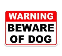 Beware of Dog Sign - 8x12 inches Aluminum Dog Warning Signs for Property