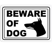 Beware Of Dog Sign Signs Outdoor, Uv Printed Aluminum 12 X 8 In, Weatherproof And Security Signs For Home Or Business
