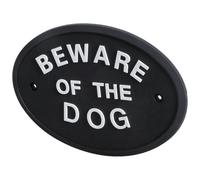 Beware Of Dog Sign Waterproof & Fade Resistant Garden Sign Gate Warning Sign Upgrades Easy to Use for long terms Use White