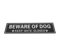 Beware of Dog Warning Sign Iron Practical Gate Notice