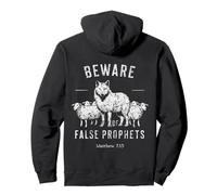Beware of False Prophets Wolf in Sheep's Clothing Christian Pullover Hoodie