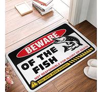 Beware Of Fish Bath Mat - Anti Fatigue Kitchen Outdoor Floor