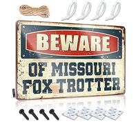 Beware Of Missouri Fox Trotter Fluffy Decor | Tapestry Vintage Style Custom Dining Decoration Easy Hang(20X30CM)