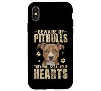 Beware Of Pitbulls They Will Steal Your Hearts Case for iPhone X/XS