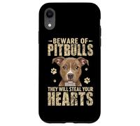 Beware Of Pitbulls They Will Steal Your Hearts Case for iPhone XR