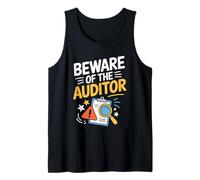 Beware of The Auditor, CPA Auditing Accountant Accounting Tank Top