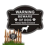 Beware Of The Dog Sign | 25 x 20cm Aluminum Metal Waterproof Home Supplies - Dangerous Dog Sign - For Home Garden Yard Lawn Back Garden Outside Door Park Send